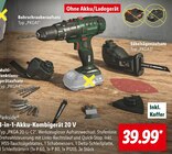 3-in-1-Akku-Kombigerät 20 V Angebote von Parkside bei Lidl Wolfenbüttel für 39,99 €