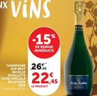 Champagne AOP Brut Cuvée Spéciale Millésimée 2019 - Nicolas Feuillatte en promo chez U Express Échirolles à 22,45 €