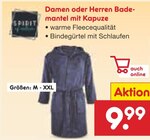 Aktuelle Bademantel Angebote bei Netto Marken-Discount in Erfurt Aktuelles Damen oder Herren Bademantel mit Kapuze Angebot bei Netto Marken-Discount in Erfurt ab 9,99 €