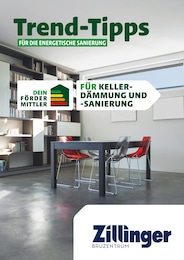 Der aktuelle Bauzentrum Zillinger Prospekt Trend-Tipps FÜR DIE ENERGETISCHE SANIERUNG
