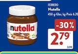 Aktuelles Nutella Angebot bei ALDI SÜD in Frankenthal (Pfalz) ab 2,79 €