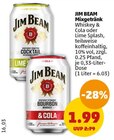 Mixgetränk von JIM BEAM für 1,99 € bei Penny-Markt im Angebot Mixgetränk von JIM BEAM im aktuellen Penny-Markt Prospekt