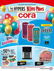 Prospectus Cora de la semaine "Offres Anniversaire ! nº2" avec 1 pages, valide du 16/04/2024 au 22/04/2024 pour Les Pavillons-sous-Bois et alentours