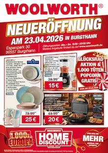 Woolworth Prospekt NEUERÖFFNUNG IN BURGTHANN mit 8 Seiten