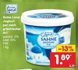 Joghurt pur nach griechischer Art im Angebot bei Netto Marken-Discount in Stendal Joghurt pur nach griechischer Art Angebote von Gutes Land bei Netto Marken-Discount Stendal für 1,89 €