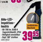 Akku-LED-Inspektionsleuchte im Hornbach Prospekt Akku-LED-Inspektionsleuchte  im aktuellen Hornbach Prospekt für 39,95 €