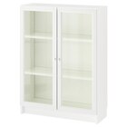 Bücherregal mit Glastüren weiß von BILLY / OXBERG im aktuellen IKEA Prospekt für 99,99 €