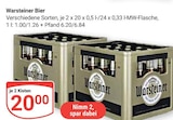 Bier im Angebot bei GLOBUS in Gießen Bier Angebote von Warsteiner bei GLOBUS Gießen für 20,00 €
