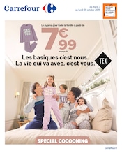Prospectus Carrefour à Longeville-lès-Saint-Avold, "Les basiques c'est nous. La vie qui va avec, c'est vous.", 18 pages de promos valables du 07/10/2025 au 20/10/2025