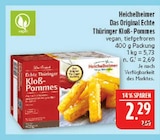 Echte Thüringer Klob-Pommes Angebote von Heidelheimer bei Marktkauf Görlitz für 2,29 €