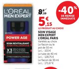 Soin Visage Men Expert - L'Oreal Paris dans le catalogue Super U