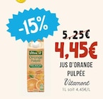 Jus d'orange pulpée - VITAMONT dans le catalogue Naturalia
