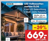 LED Vollkassettenmarkise ELOS Angebote von Home Deluxe bei Netto Marken-Discount Bremerhaven für 669,00 €
