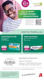 mea - meine apotheke Apotheken Prospekt der aktuellen Woche mit 4 Seiten, gültig von 01.06.2026 bis 30.06.2026, in Burgthann und Umgebung Aktueller mea - meine apotheke Apotheken Prospekt in Burgthann und Umgebung, "Unsere Juni-Angebote" mit 4 Seiten, 01.06.2026 - 30.06.2026
