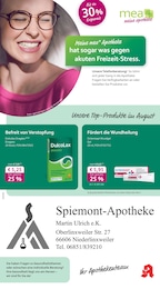 mea - meine apotheke Prospekt für Ottweiler mit 4 Seiten mea - meine apotheke Prospekt für Ottweiler: "Unsere August-Angebote", 4 Seiten, 01.08.2025 - 31.08.2025