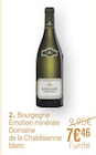 Bourgogne Émotion minérale - DOMAINE DE LA CHABLISIENNE BLANC à 7,46 € dans le catalogue Monoprix