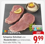 Schweine-Schnitzel oder -Keulenbraten Angebote von INITIATIVE TIERWOHL bei EDEKA Heilbronn für 9,99 €