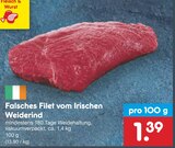 Falsches Filet vom Irischen Weiderind Angebote bei Netto Marken-Discount Erfurt für 1,39 €