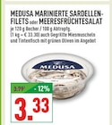 MARINIERTE SARDELLENFILETS oder MEERESFRÜCHTESALAT im Angebot bei Marktkauf in Münster MARINIERTE SARDELLENFILETS oder MEERESFRÜCHTESALAT Angebote von MEDUSA bei Marktkauf Münster für 3,33 €
