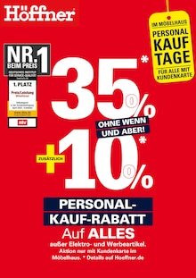 Farbe im aktuellen Höffner Prospekt (Cottbus) Farbe im Höffner Prospekt "PERSONAL-KAUF-TAGE" mit 1 Seiten (Cottbus)