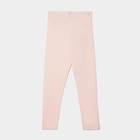 Legging long coton taille élastiquée rose clair fille dans le catalogue La Halle