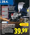 Akku-Winkelschleifer 20 V von Parkside Performance im aktuellen Lidl Prospekt