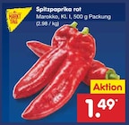 Spitzpaprika rot von Markttag für 1,49 € bei Netto Marken-Discount im Angebot Spitzpaprika rot von Markttag im aktuellen Netto Marken-Discount Prospekt