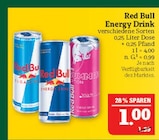 Energy Drink im Angebot bei Marktkauf in Schwabach Energy Drink Angebote von Red Bull bei Marktkauf Schwabach für 1,00 €