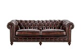 uno Ledersofa im Vintagelook Chesterfield von  im aktuellen Höffner Prospekt für 1.699,00 €