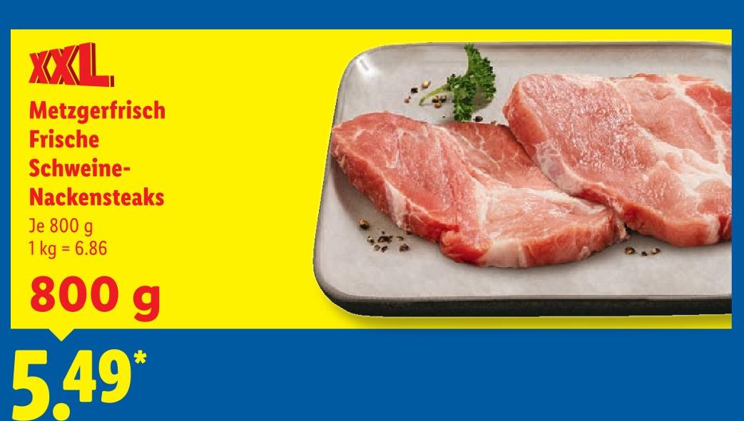 Metzgerfrisch Frische Schweine-Nackensteaks