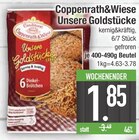 Unsere Goldstücke im EDEKA Prospekt Unsere Goldstücke von Coppenrath&Wiese im aktuellen EDEKA Prospekt für 1,85 €