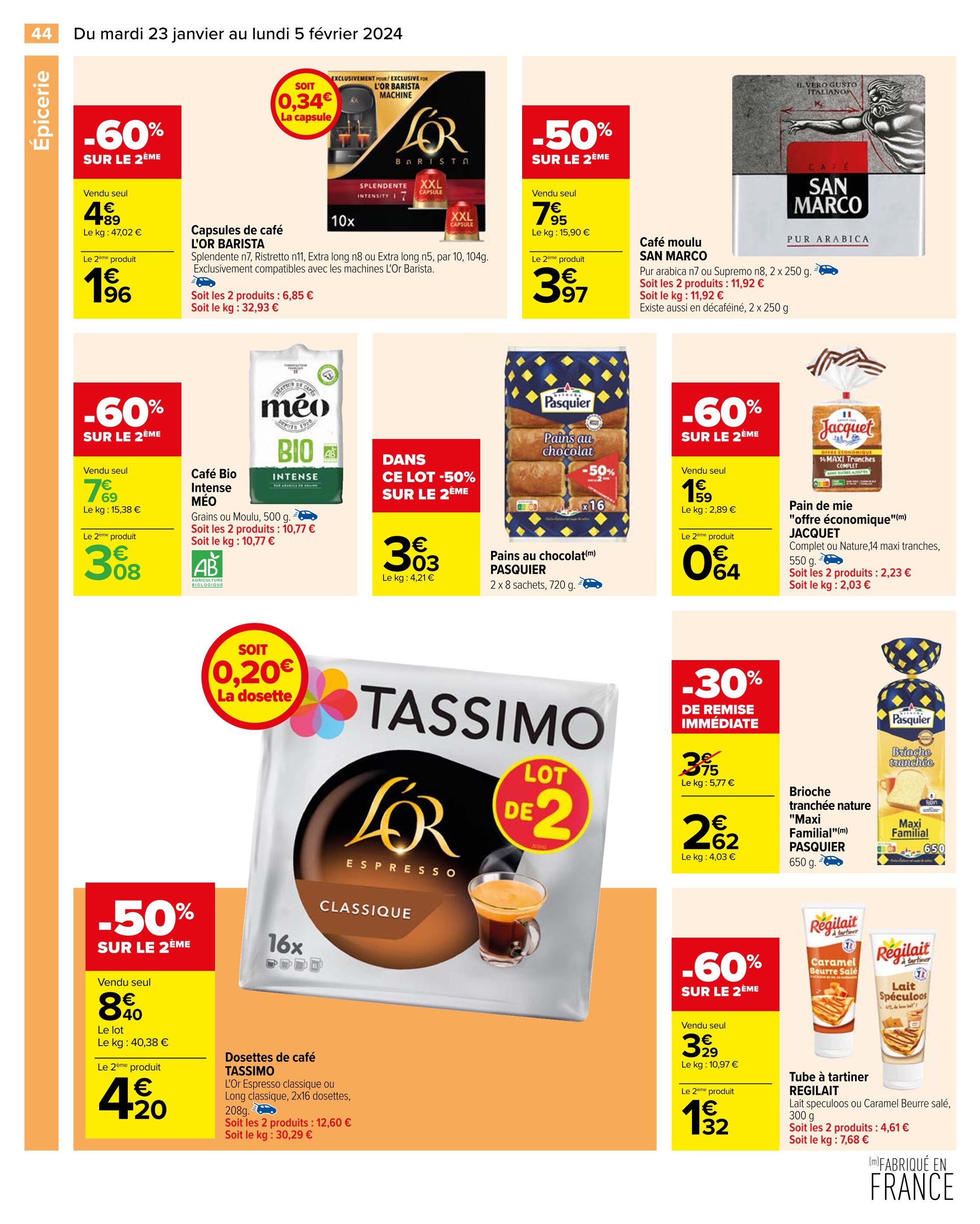 Promo L'or dosettes de café tassimo chez ALDI