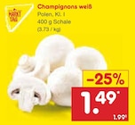 Champignons weiß im Angebot bei Netto Marken-Discount in Chemnitz Champignons weiß Angebote von Markttag bei Netto Marken-Discount Chemnitz für 1,49 €