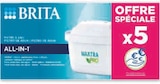 Pack 5 filtres à eau Maxtra Pro All-in-1 - BRITA - Super U à Nancy Pack 5 filtres à eau Maxtra Pro All-in-1 - BRITA en promo chez Super U Nancy à 29,99 €