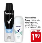 Deo Spray Angebote von Rexona bei E center Heilbronn für 1,99 €