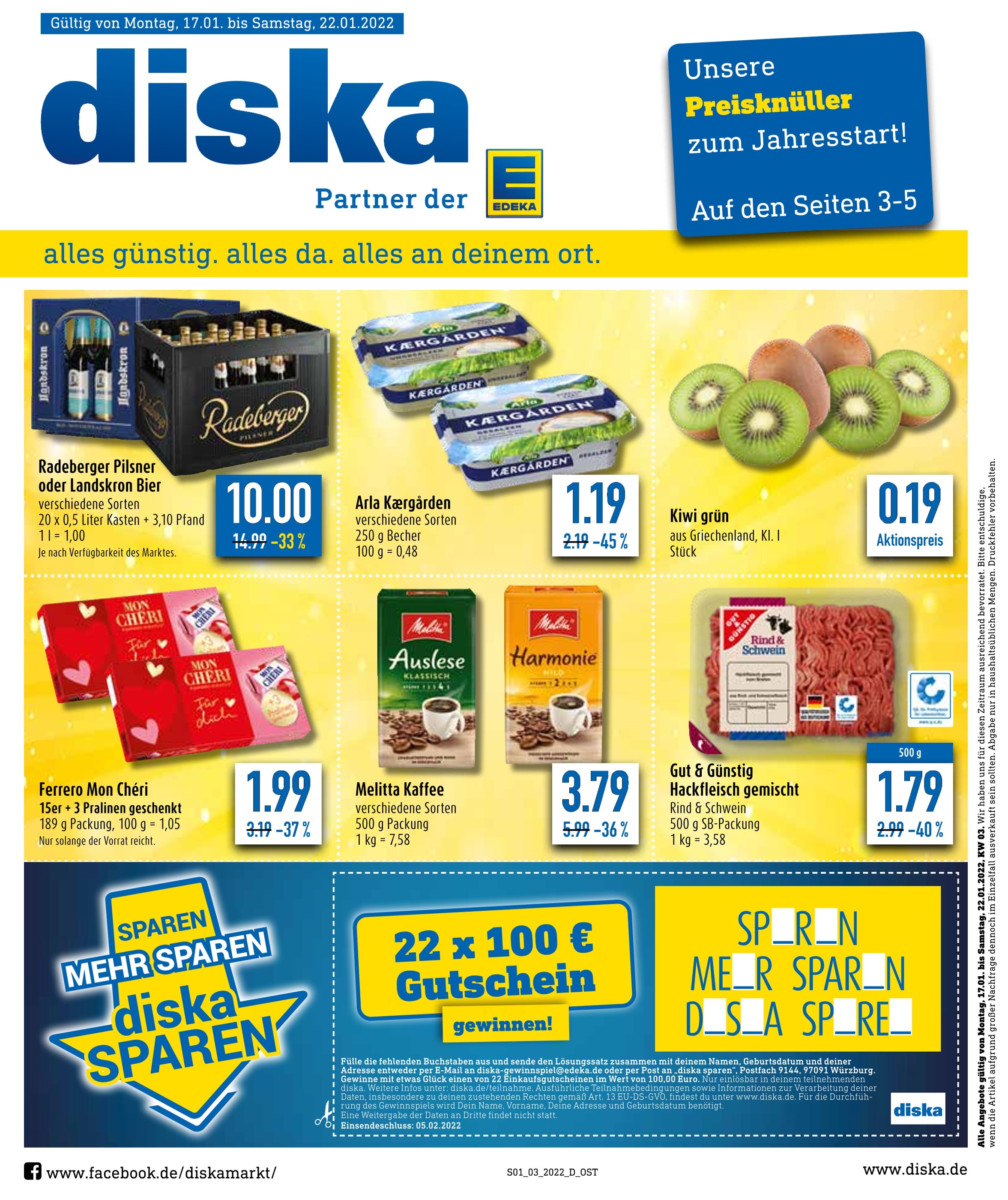 diska Prospekt für Großbothen mit 16 Seiten diska Prospekt für Großbothen: "Top Angebote!", 16 Seiten, 17.01.2022 - 22.01.2022