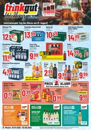 Trinkgut Prospekt für Bocholt mit 6 Seiten Trinkgut Prospekt für Bocholt: "Aktuelle Angebote", 6 Seiten, 28.07.2025 - 02.08.2025