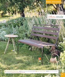 Prix et réduction Banc dans le prospectus Jardiland en cours Offre Banc dans le catalogue Jardiland du moment à la page 45