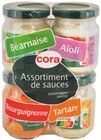 Quadrette de sauces béarnaise, aïoli, bourguignonne et tartare - CORA dans le catalogue Cora