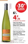 Vin d'Alsace AOP Collection - ANNE DE LAWEISS à 4,35 € dans le catalogue U Express