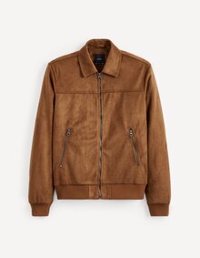 Celio Reims - Blouson col chemise faux daim Promo Blouson col chemise faux daim dans le catalogue Celio "Nouveautés" à Reims