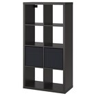 Regal mit 2 Einsätzen schwarzbraun von KALLAX im aktuellen IKEA Prospekt für 83,97 €