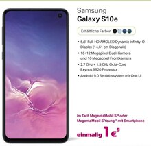 Galaxy S10e bei A-Team Mobilfunk-Concept GmbH in Bergisch Gladbach Galaxy S10e im Angebot bei A-Team Mobilfunk-Concept GmbH Bergisch Gladbach für 1,00 €