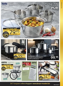 Schnellkochtopf im BRAUN Möbel-Center Prospekt "Wir feiern Jubiläum!" mit 20 Seiten (Freiburg (Breisgau))