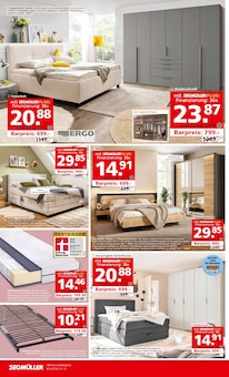 Bett im aktuellen Segmüller Prospekt (Ulm) Bett im Segmüller Prospekt "Jeder kann sich alles gönnen" mit 8 Seiten (Ulm)