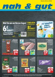 nah und gut Supermarkt Prospekt der aktuellen Woche mit 8 Seiten, gültig von 30.03.2026 bis 04.04.2026, in Bergtheim und Umgebung Aktueller nah und gut Supermarkt Prospekt in Bergtheim und Umgebung, "Wir lieben Lebensmittel!" mit 8 Seiten, 30.03.2026 - 04.04.2026