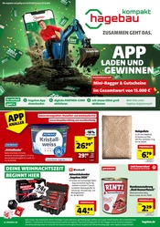 hagebau kompakt Baumärkte Prospekt der aktuellen Woche mit 8 Seiten, gültig von 26.09.2026 bis 03.10.2026, in Kasdorf und Umgebung Aktueller hagebau kompakt Baumärkte Prospekt in Kasdorf und Umgebung, "APP LADEN UND GEWINNEN" mit 8 Seiten, 26.09.2026 - 03.10.2026