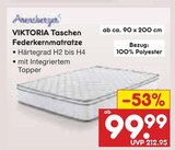 Aktuelles VIKTORIA Taschen Federkernmatratze Angebot bei Netto Marken-Discount in Magdeburg ab 99,99 €