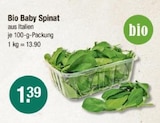 Bio Baby Spinat von bio im aktuellen V-Markt Prospekt für 1,39 €