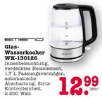 Glas-Wasserkocher WK-130126 Angebote von Emerio bei E center Ettlingen für 12,99 €